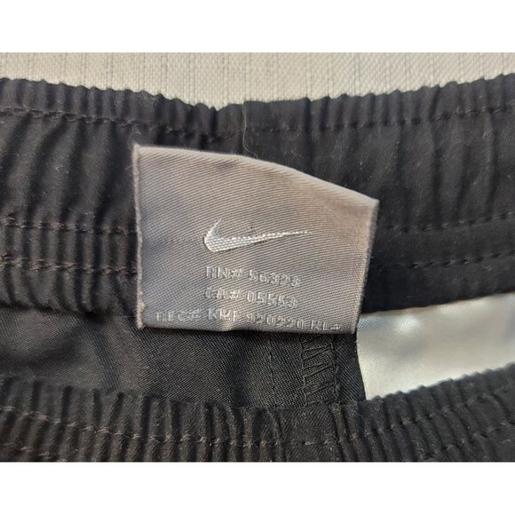 Nike Youth Black Track Pants Running White Stripes M 8-10 - Picture 3 of 6